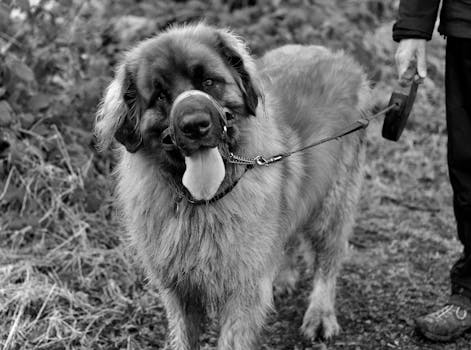 Service dog training with a handler