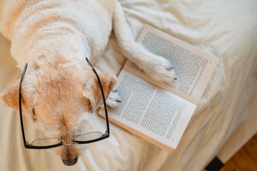 a dog lying on a soft blanket